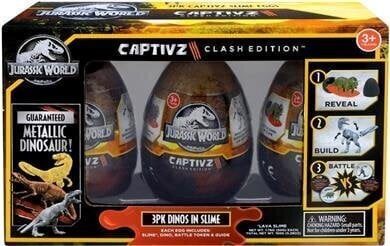 Limamuna dinosauruse kujukesega Captivz Clash Edition, 3 tk pakendis, TM-JW-BESE3PK hind ja info | Mänguasjad poistele | hansapost.ee