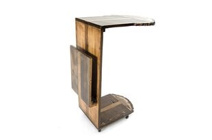Стол на колесиках Floriane Garden Tamela, коричневый цена и информация | Журнальные столики | hansapost.ee