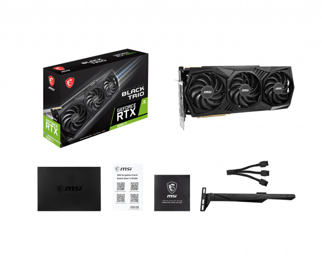 MSI GeForce RTX 3090 Ti Black TRIO цена и информация | Videokaardid | hansapost.ee