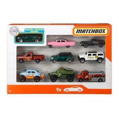 Üheksa auto komplekt Matchbox hind ja info | Mänguasjad poistele | hansapost.ee