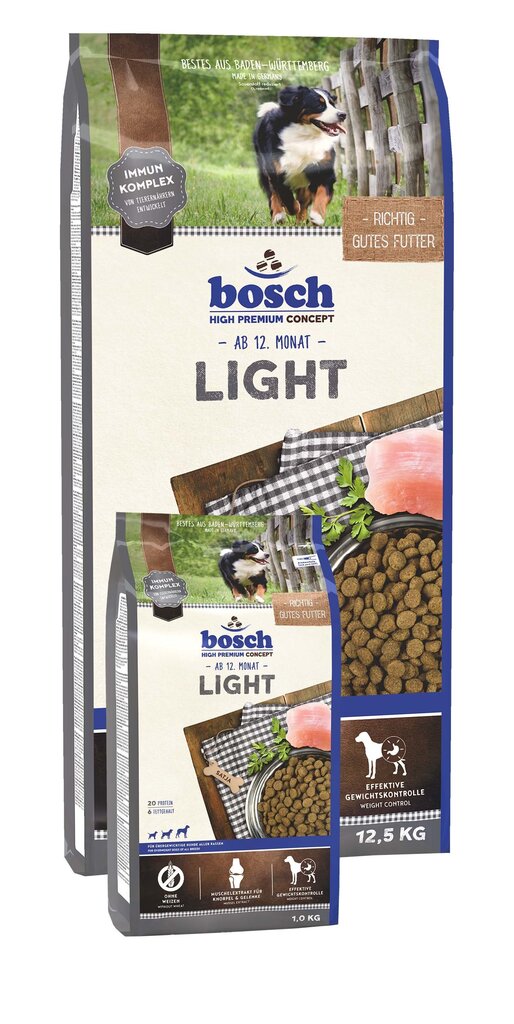 Bosch Petfood Light (High Premium) 12,5 kg hind ja info | Koerte kuivtoit ja krõbinad | hansapost.ee