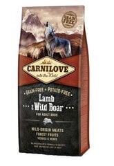 Сухой корм для собак Carni Love Lamb & Wild Boar for Adult, 12 кг  цена и информация | Carnilove Товары для животных | hansapost.ee
