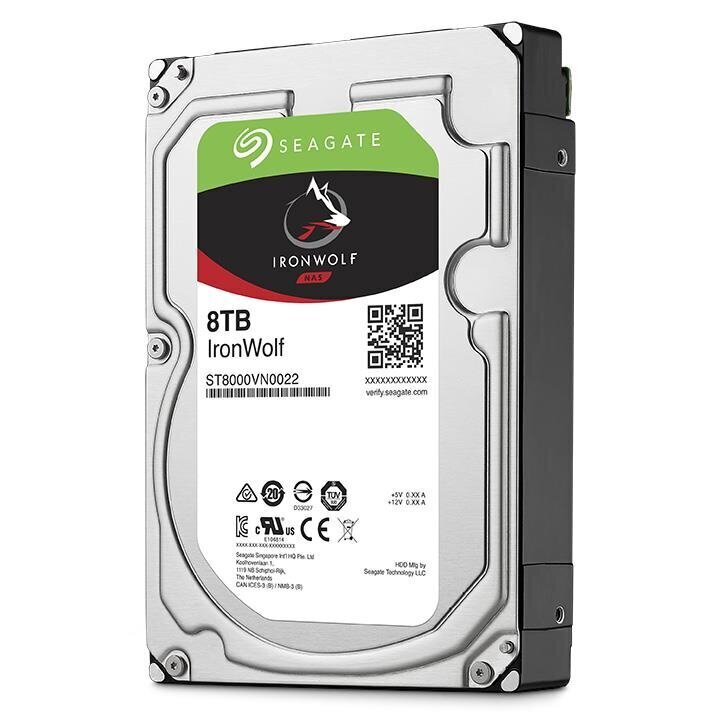 HDD Seagate NAS IronWolf 8TB 3,5" ST8000VN004 цена и информация | Sisemised kõvakettad | hansapost.ee