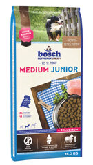 Bosch Petfood Medium Junior 15 kg hind ja info | Koerte kuivtoit ja krõbinad | hansapost.ee