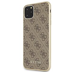 Telefoniümbris Guess GUHCN65G4GB iPhone 11 Pro Max brown hard case 4G Collection hind ja info | Telefonide kaitsekaaned ja -ümbrised | hansapost.ee