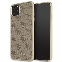 Telefoniümbris Guess GUHCN65G4GB iPhone 11 Pro Max brown hard case 4G Collection hind ja info | Telefonide kaitsekaaned ja -ümbrised | hansapost.ee