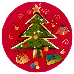 Hanse Home laste vaip Christmas Tree, punane, 133 cm hind ja info | Vaibad | hansapost.ee