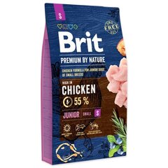 Brit Premium by Nature Junior S полноценный корм для собак 1кг цена и информация | Сухой корм для собак | hansapost.ee