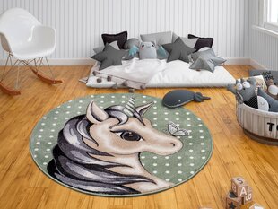 Hanse Home laste vaip Cute Unicorn, roheline, 133 cm hind ja info | Vaibad | hansapost.ee