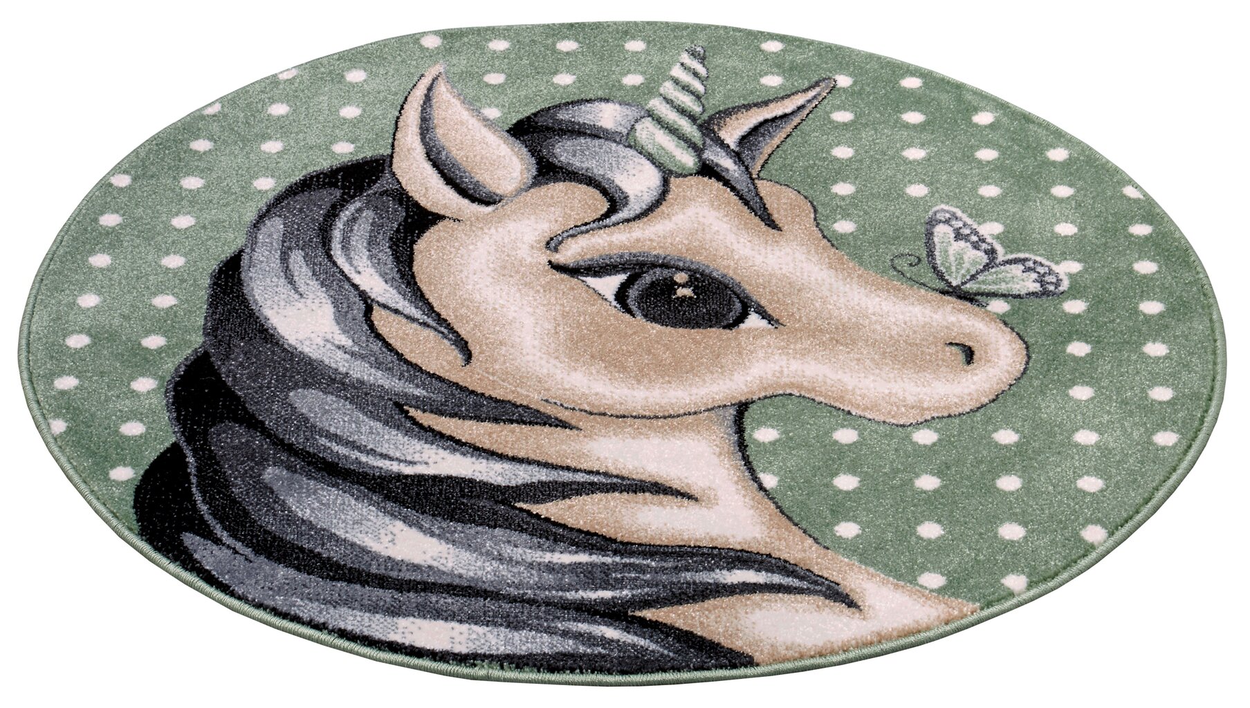 Hanse Home laste vaip Cute Unicorn, roheline, 133 cm hind ja info | Vaibad | hansapost.ee
