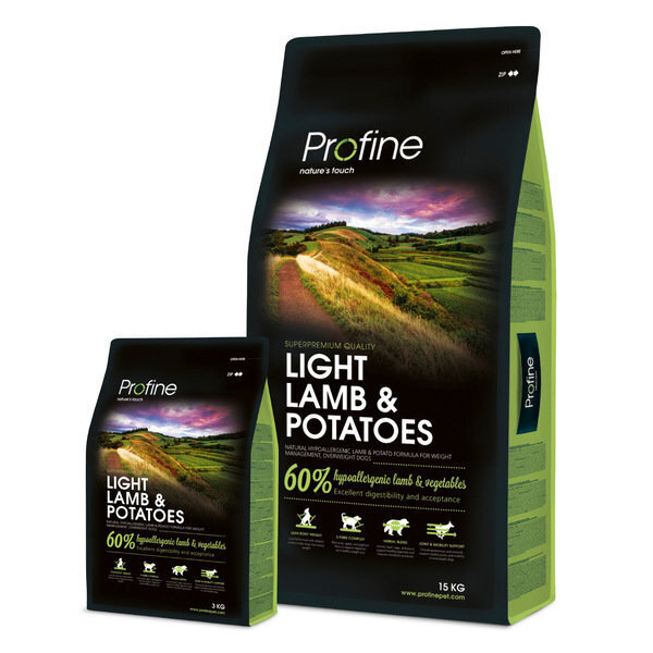 Profine Light Lamb & Potatoes koeratoit 15 kg hind ja info | Koerte kuivtoit ja krõbinad | hansapost.ee