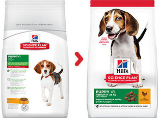 Kuivtoit kutsikatele Hill's Science Plan Puppy Medium kanalihaga, 2.5 kg price and information | Dry dog food and crisps | hansapost.ee