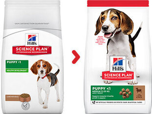 Kuivtoit kutsikatele Hill's Science Plan Puppy Medium lambaliha ja riisiga, 2.5 kg price and information | Dry dog food and crisps | hansapost.ee