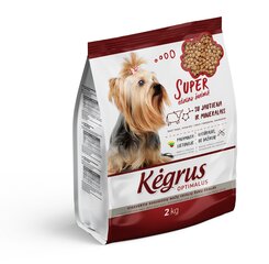 Kēgrus täistoit väikest tõugu koertele veiselihaga, 2 kg hind ja info | Kėgrus Koerad | hansapost.ee