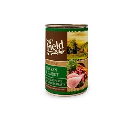 Sam's Field Chicken & Carrot konserv koertele 400g hind ja info | Koerakonservid | hansapost.ee