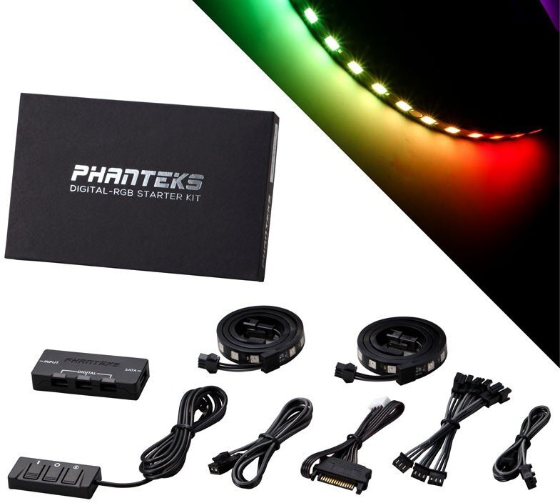 Phanteks Digital-RGB Starter Kit incl. controller and 2x LED-Strip hind ja info | Korpuste lisatarvikud | hansapost.ee