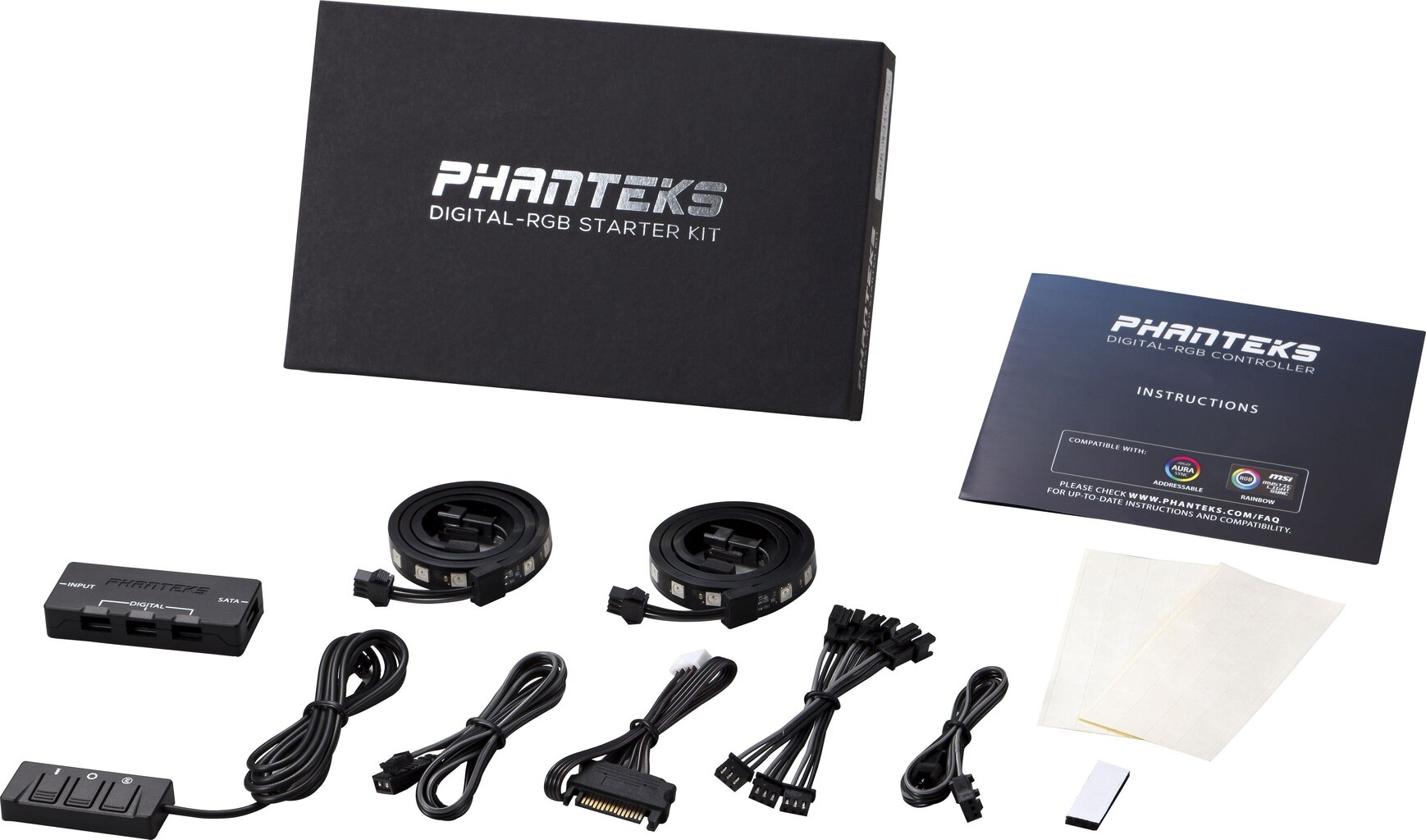 Phanteks Digital-RGB Starter Kit incl. controller and 2x LED-Strip hind ja info | Korpuste lisatarvikud | hansapost.ee