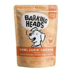 Konserv koertele Barking Heads kanalihaga Bowl Lickin' Chicken 300 g цена и информация | Консервы для собак | hansapost.ee