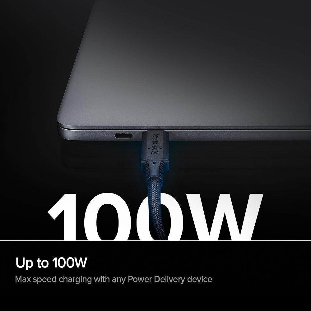 Kaabel Spigen, USB-C, 1 m hind ja info | Mobiiltelefonide kaablid | hansapost.ee