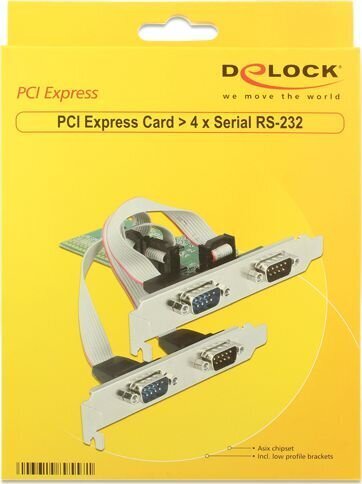 Delock 89557, PCI Express/RS-232 цена и информация | Juhtmed ja kaablid | hansapost.ee