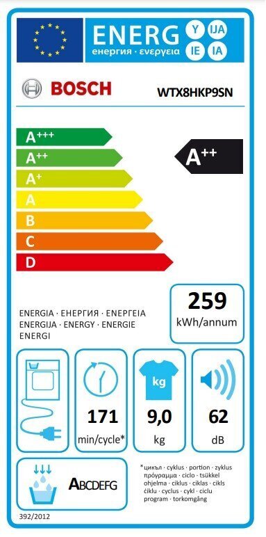 Bosch WTX8HKP9SN hind ja info | Pesukuivatid | hansapost.ee