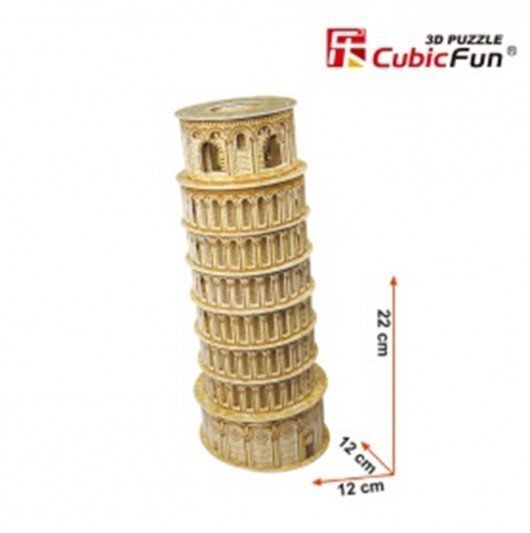 3D puzzle CubicFun Pisa torn цена и информация | Pusled lastele ja täiskasvanutele | hansapost.ee