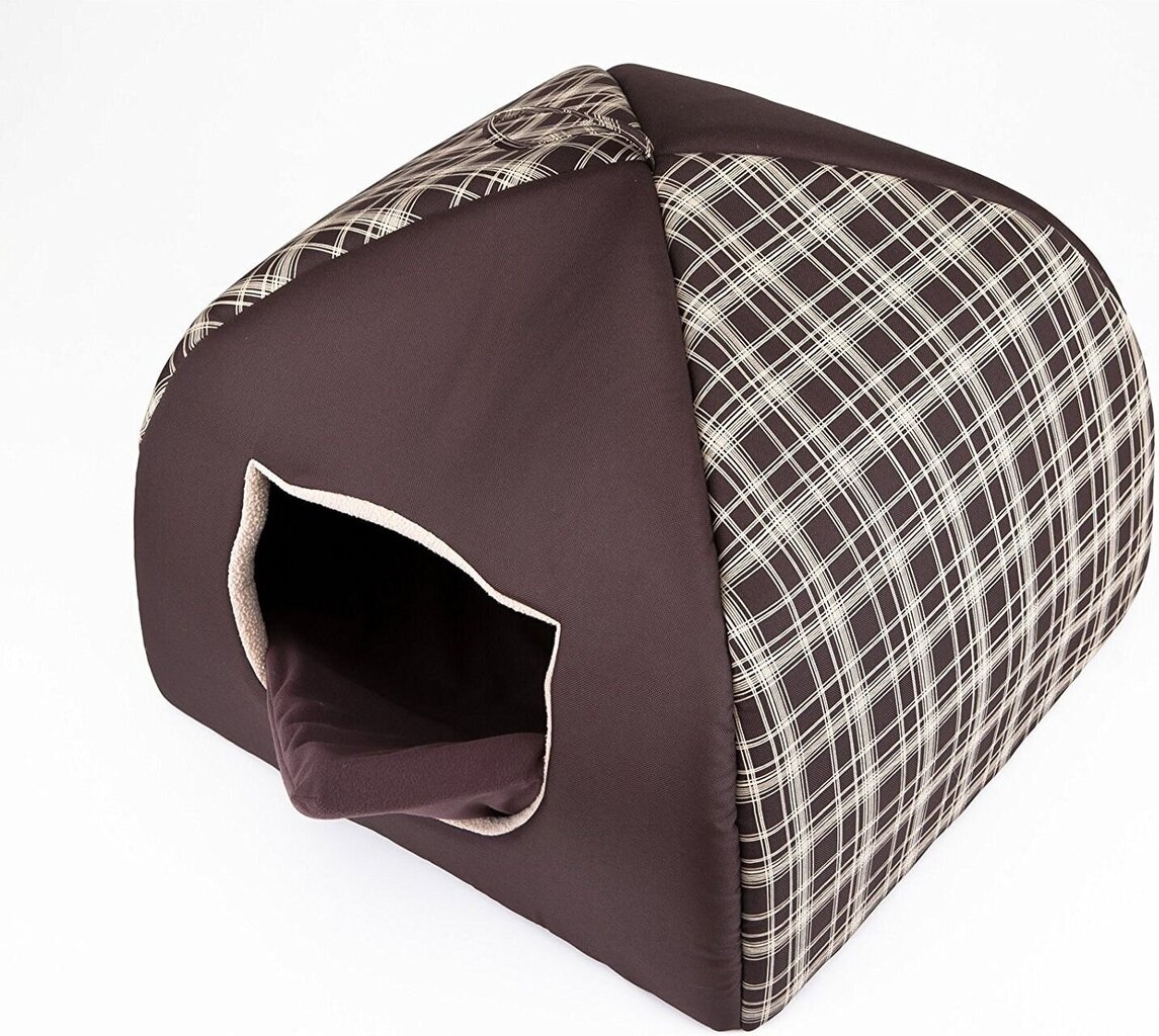 Pesa-onn Hobbydog Igloo R2, 44x44x35 cm, pruun hind ja info | Pesad, asemed | hansapost.ee