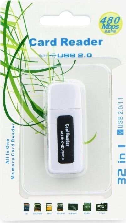 Kaardilugeja SDHC / SD / MMC / RS-MMC / Mini-SD (adapter) / Micro SD (adapter) / TF (adapter) / XD / MS / MS PRO DUO 2.0 must цена и информация | USB adapterid ja jagajad | hansapost.ee