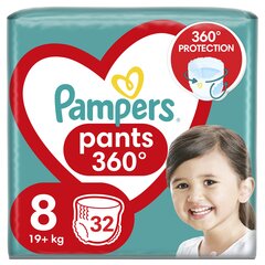 Püksmähkmed PAMPERS Pants, Jumbo Pack, suurus 8, 32 tk price and information | Mähkmed, riidest mähkmed | hansapost.ee