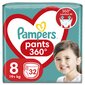 Mähkmed Pampers Pants Jumbo, suurus 8, 32 tk цена и информация | Mähkmed, riidest mähkmed | hansapost.ee