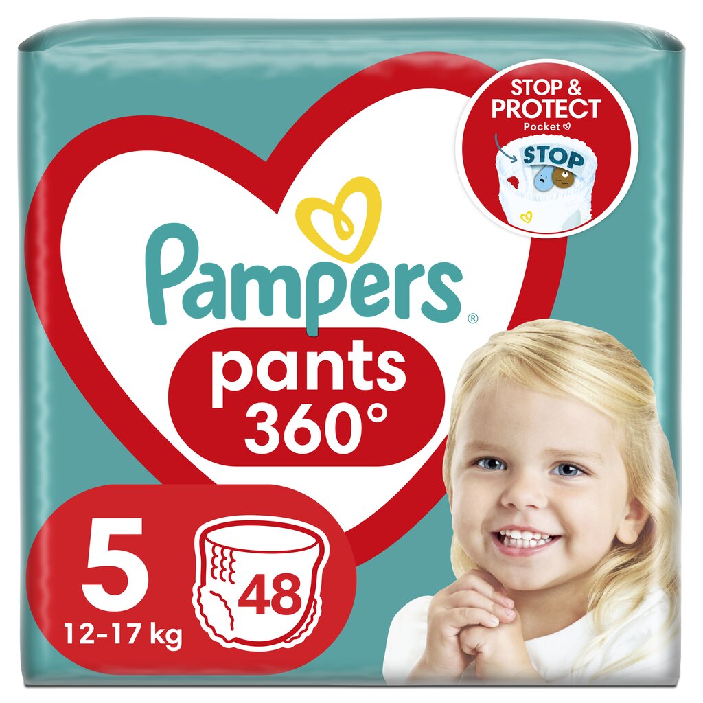 Mähkmed Pampers Pants, suurus 5, 48 tk, 12-17kg цена и информация | Mähkmed, riidest mähkmed | hansapost.ee