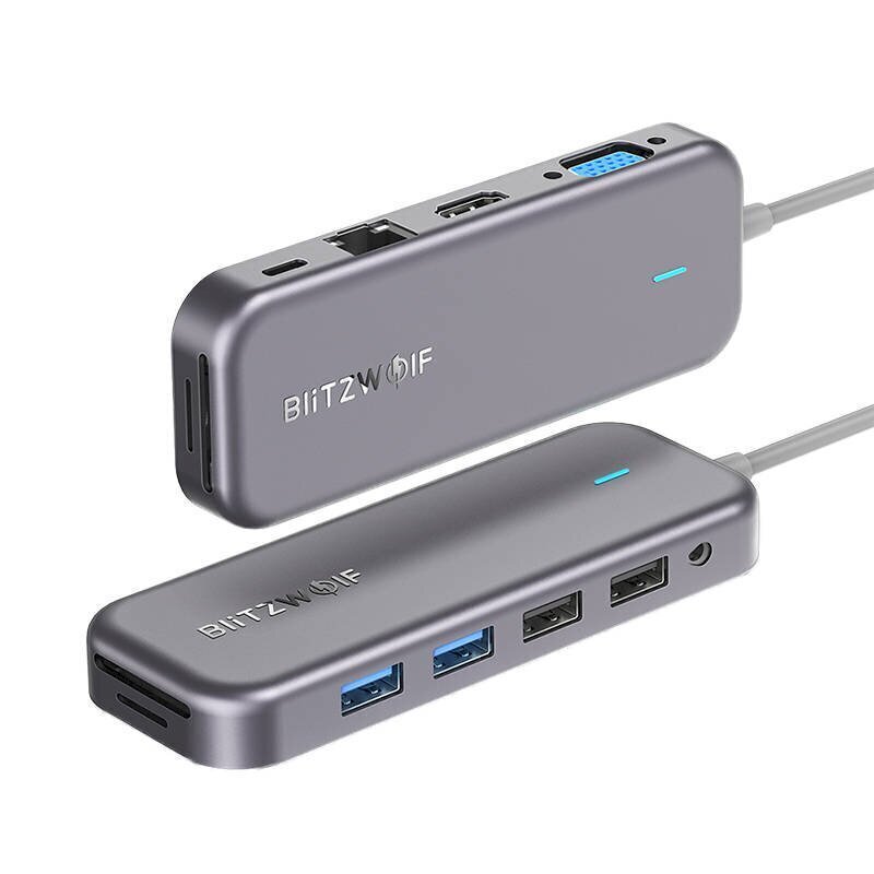 Adapter 11in1 Blitzwolf BW-TH8 Hub USB-C hind ja info | USB adapterid ja jagajad | hansapost.ee
