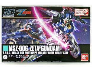 Bandai - HGUC MSZ-006 Zeta Gundam, 1/144, 55611 hind ja info | Klotsid ja konstruktorid | hansapost.ee