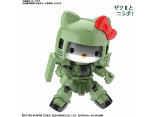 Пластиковая сборная модель Gunpla Bandai - SD Gundam Cross Silhouette Hello Kitty / Zaku II, 61030 цена и информация | Конструкторы и кубики | hansapost.ee