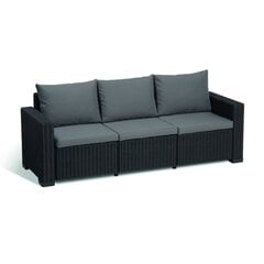 Садовый диван трехместный California 3 Seater Sofa, серый цена и информация | Комплекты уличной мебели | hansapost.ee
