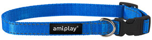 Amiplay reguleeritav kaelarihm Reflective, XL, sinine hind ja info | Koerte kaelarihmad ja traksid | hansapost.ee