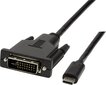 LogiLink UA0332 USB-C - DVI, 3 m цена и информация | Mobiiltelefonide kaablid | hansapost.ee