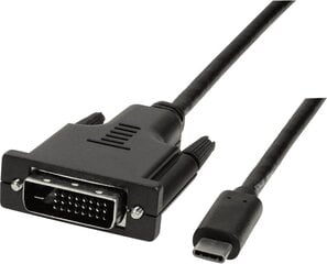 LogiLink UA0331 USB-C - DVI, 1.8m hind ja info | Mobiiltelefonide kaablid | hansapost.ee