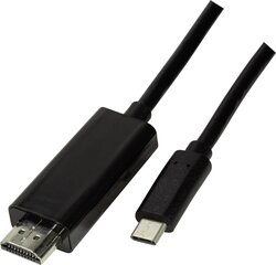 LogiLink UA0329 USB-C - HDMI, 1.8m hind ja info | Mobiiltelefonide kaablid | hansapost.ee