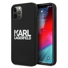 Karl Lagerfeld для iPhone 13 Mini 5,4'' KLHCP13SSLKLRBK Silicone Stack Logo черный цена и информация | Чехлы для телефонов | hansapost.ee