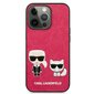 Karl Lagerfeld case for iPhone 13 Mini 5,4" KLHCP13SPCUSKCP fushia hard case Iconic Karl & Choupette цена и информация | Telefonide kaitsekaaned ja -ümbrised | hansapost.ee