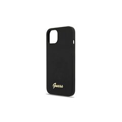 Guess чехол для iPhone 13 Pro / 13 6,1" GUHMP13LLSLMGBK черный hardчехол Silicone Script Gold Logo цена и информация | Чехлы для телефонов | hansapost.ee