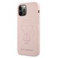 Karl Lagerfeld case for iPhone 12 Mini 5,4" KLHCP12SSILTTPI pink hard case Silicone Iconic Outline hind ja info | Telefonide kaitsekaaned ja -ümbrised | hansapost.ee