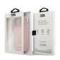 Karl Lagerfeld case for iPhone 12 Mini 5,4" KLHCP12SSILTTPI pink hard case Silicone Iconic Outline hind ja info | Telefonide kaitsekaaned ja -ümbrised | hansapost.ee