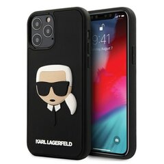 Karl Lagerfeld чехол для Samsung Galaxy S21 Plus KLHCS21MKH3DBK черный hard чехол 3D Rubber Karl`s Head цена и информация | Чехлы для телефонов | hansapost.ee