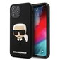 Karl Lagerfeld case for Samsung Galaxy S21 Plus KLHCS21MKH3DBK black hard case 3D Rubber Karl`s Head hind ja info | Telefonide kaitsekaaned ja -ümbrised | hansapost.ee