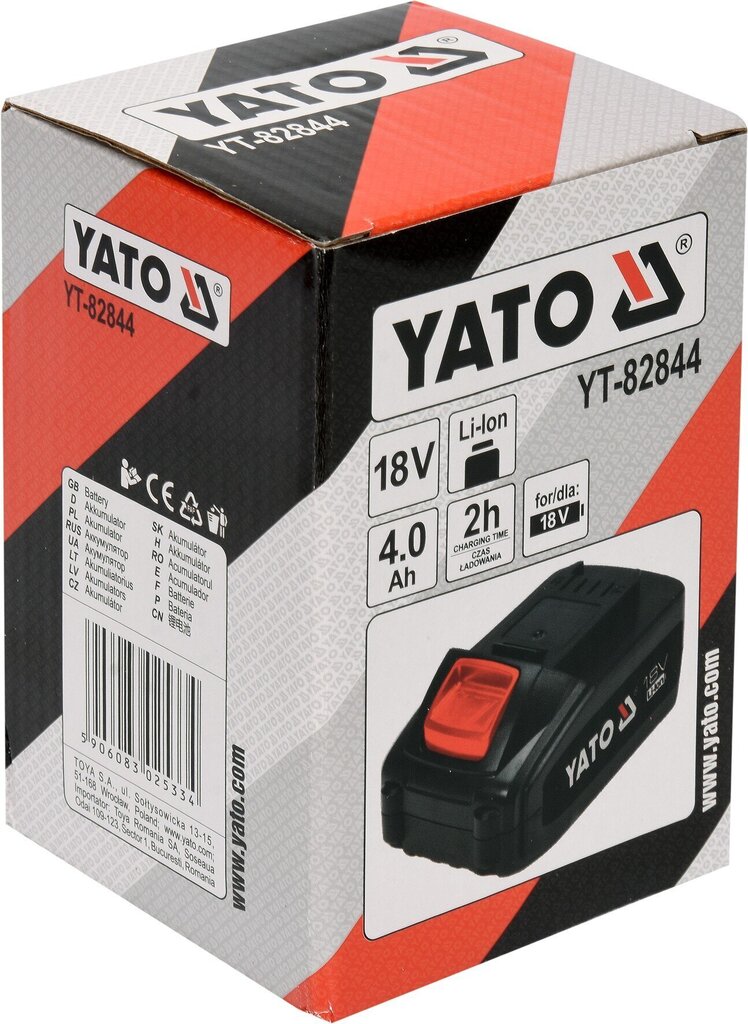 Aku Li-ion, 4A 18V Yato (YT-82844) hind ja info | Aiatööriistade varuosad | hansapost.ee