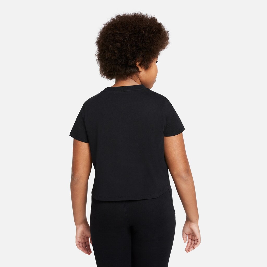 Nike laste T-särk NSW TEE CROP FUTURA, must цена и информация | Särgid tüdrukutele | hansapost.ee