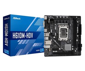 ASRock H610M-HDV micro ATX - LGA1700 Socket - H610 price and information | Motherboards | hansapost.ee