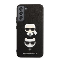 Karl Lagerfeld Saffiano K&C Heads Case for Samsung Galaxy S22+ Black hind ja info | Telefonide kaitsekaaned ja -ümbrised | hansapost.ee
